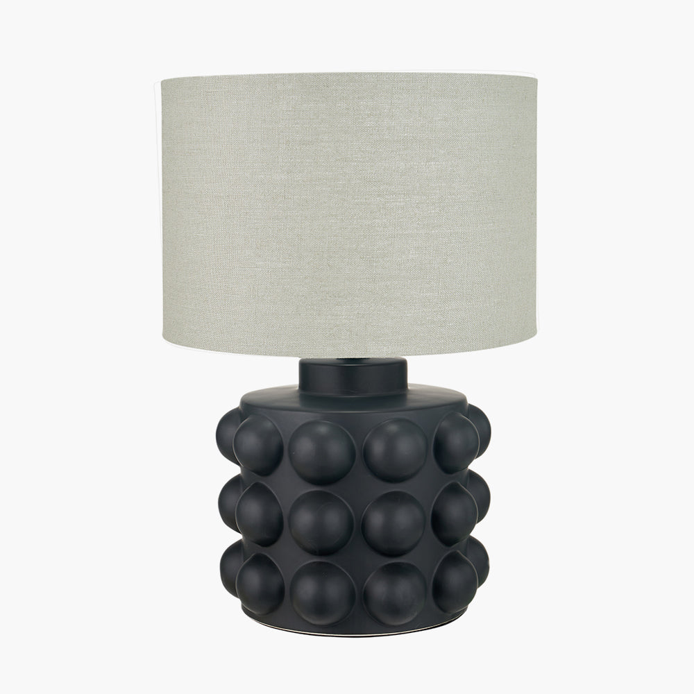 Serenity Black Bobbled Ceramic Large Table Lamp - Base Only